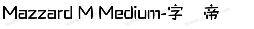 Mazzard M Medium字体转换
